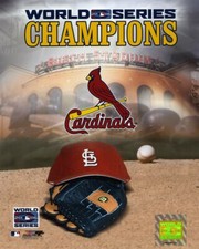 St. Louis Cardinals 2006 World Series Champion 8x10 Logo Baseball Photo