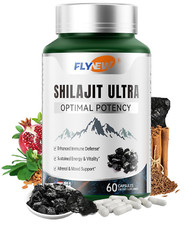 Flynew Shilajit Ultra Optimal Potency, Shilajit Extract with L-Arginine, Pure US