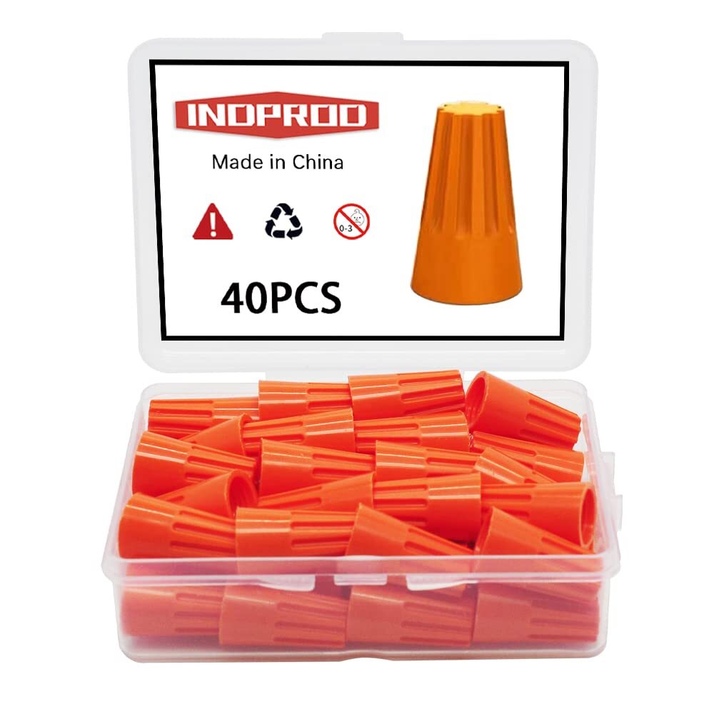Electrical Wire Connector Screw Terminal 40PCS, Screw on Electric Wire Caps, ...