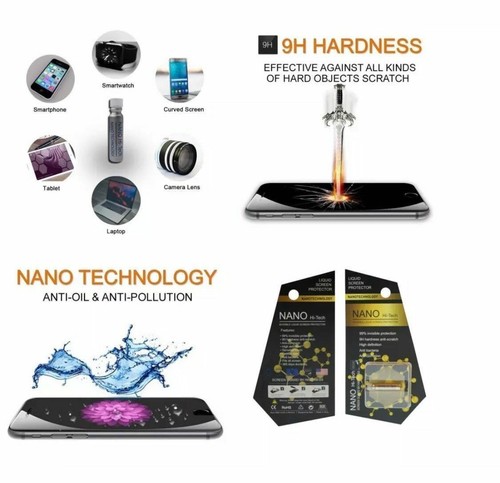 Nano Liquid Glass Screen Protector Invisible Universal All Cell Phones Tablets - Picture 6 of 9
