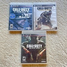 COD BUNDLE: BLACK OPS 1, GHOSTS, ADVANCED WARFARE PS3 PLAYSTATION 3 PREOWNED