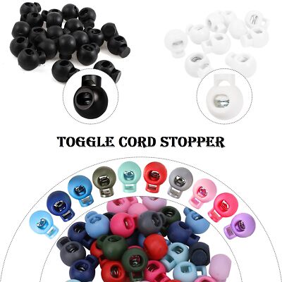Kordelzug Kordel Knebel Stopper Schloss Mehrfarbig Schnalle Metall Feder Paracord