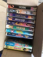 walt disney black diamond vhs tapes lot
