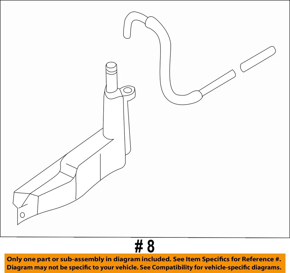 Used Engine Coolant Reservoir fits: 2003 Infiniti QX4 3.5 Grade A Foto 2 de 3