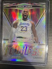 Panini Prizm 2020-21 NBA Basketball Lebron James Fearless Silver #6