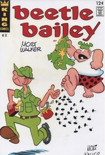 MORT WALKER Signed 12X8 Photo BEETLE BAILEY Comic Strip COA