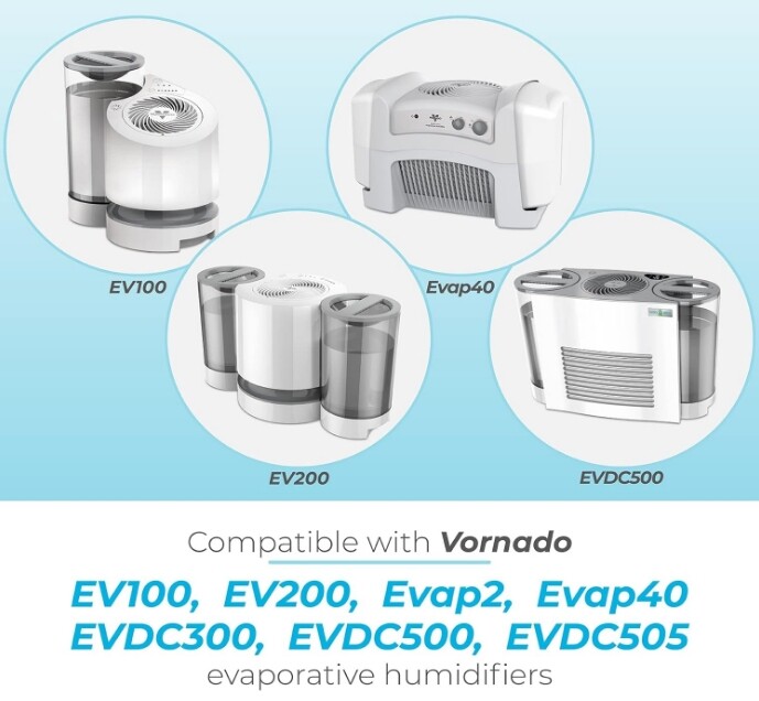 4 Pack MD10034 Replacement Humidifier Wicks Filters For Vornado