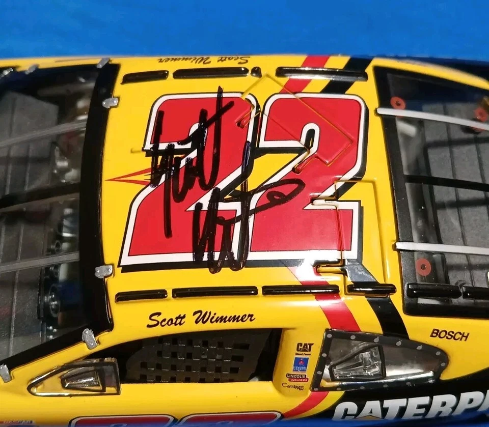 Signed Team Caliber Owner's Series 2004 Scott Wimmer CAT 22 Autographed 1/24 Car - Image 4 of 4