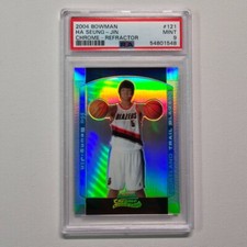 2004-05 Bowman Chrome #121 Ha Seung-Jin Refractor 091/300 Rookie PSA 9