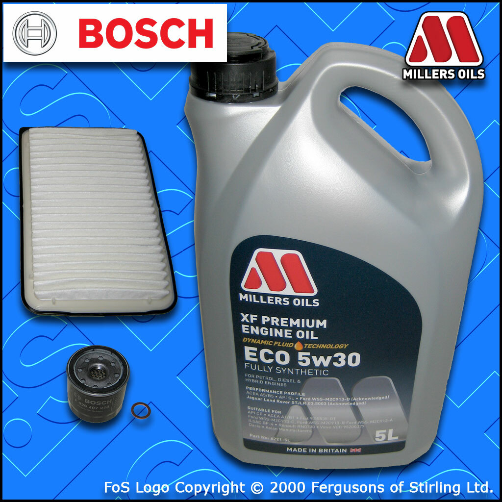 SERVICE KIT for MAZDA 3 (BK) 1.3 1.6 OIL AIR FILTERS +5L 5w30 XF OIL (2003-2009)