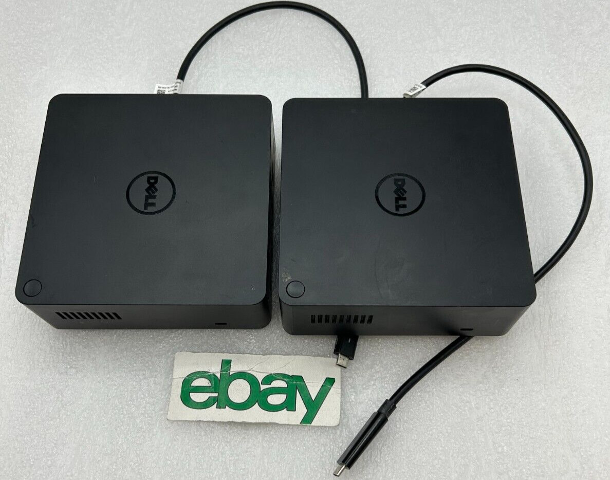 LOT OF 2 Dell TB16 Thunderbolt Docking Station K16A w/ USB-C