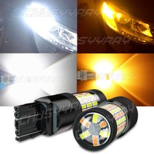7443 7440 Whiteamber Switchback Led Turn Signal Lights Anti Hyper Flash 2pcs