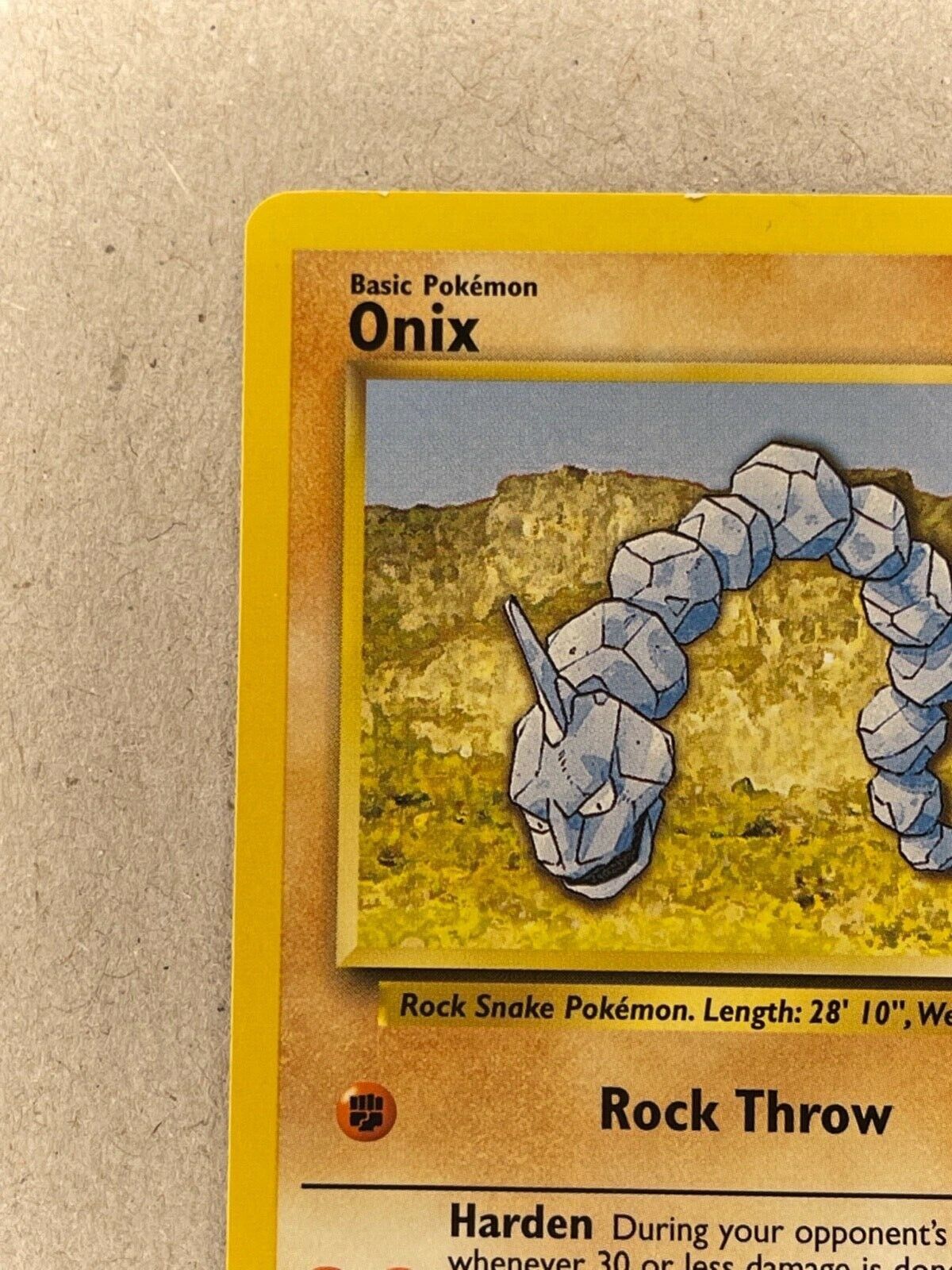 Onix - 56/102 - Common - Unlimited Edition - Pokemon Singles » Base Set -  Spell Bound