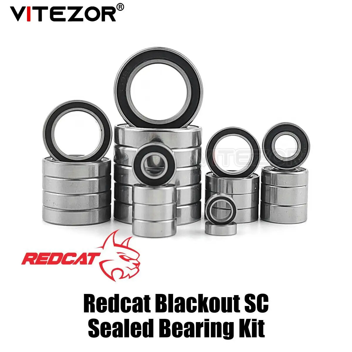 FastEddy Bearings (10 Pack) – 10x15x4mm Sealed Bearings Compatible With HPI WR8 Flux & Other RC Models