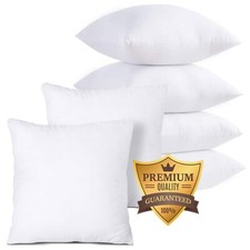 Pack of 6 Duck Feather & Down Cushion Pads | Luxury Cotton Cover Sofa Cushions