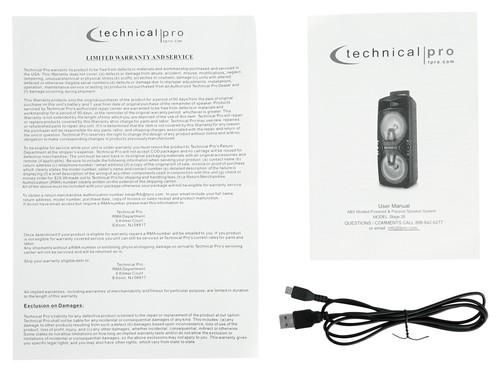 (2) Technical Pro Dual 8 Zoll kabellose Verbindung wiederaufladbare LED-Lautsprecher + Ständer + Mikrofone - Bild 12 von 12