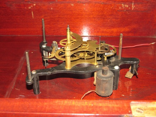 Antique New York Standard Watch Co. Regulator No. 10 Wall Clock Electric Battery - Picture 22 of 24