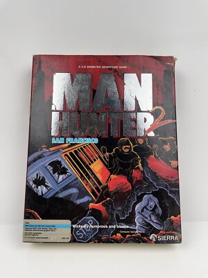 Man Hunter 2 San Francisco 3D Animated Adventure PC Game Sierra 1989