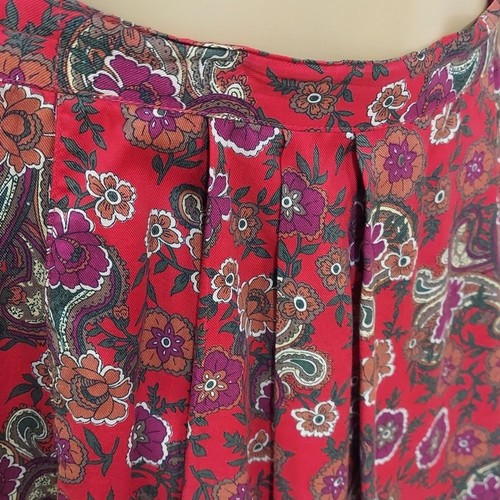 Vintage Leslie Fay Floral Paisley Midi Skirt - Picture 10 of 14