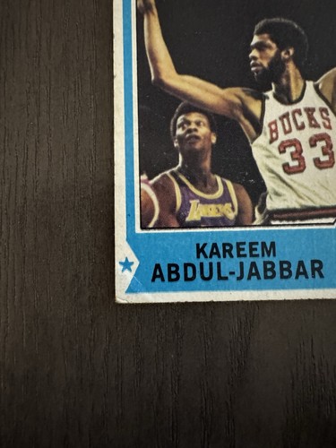 1974-75 Topps #1 KAREEM ABDUL-JABBAR Milwaukee Bucks Basketball Card HOF (Read) - 第 3/7 張圖片