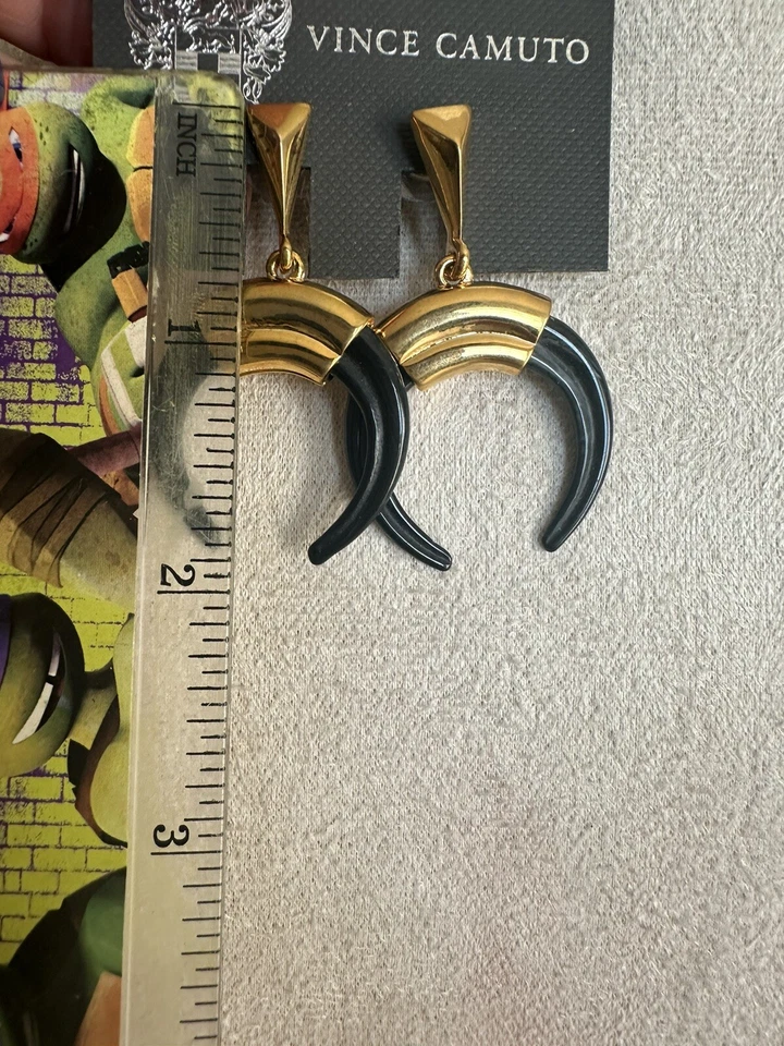 Vince Camuto Summer Horn Crescent Earrings  - Image 3 of 3