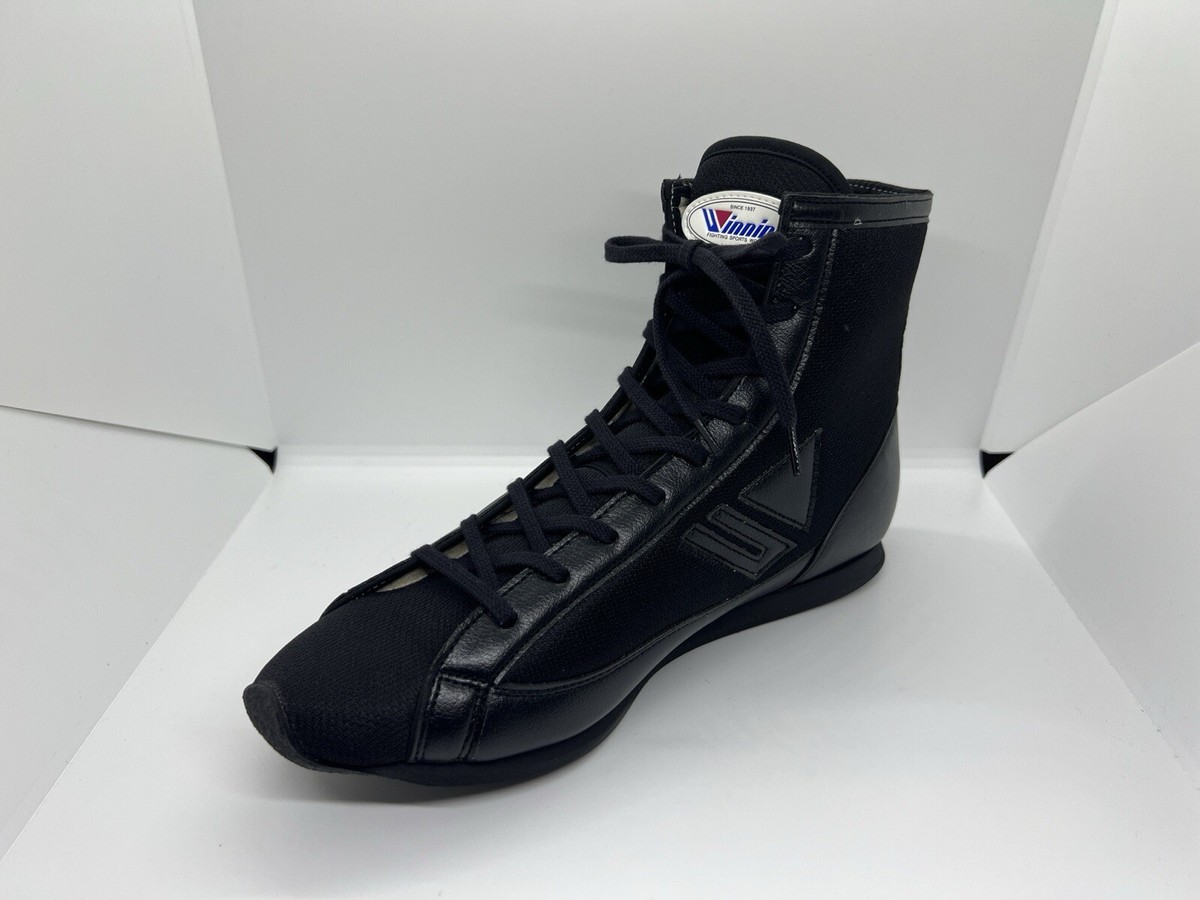 RS-001　リングシューズ（スタンダードタイプ） Winning Boxing Shoes Ring shoes Black RS-001 Standard Type