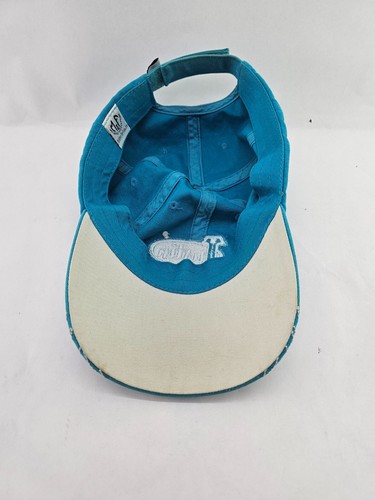 Justin Boots Women's Blue/Pink Rhinestones Baseball Cap Western Wear Hat Strap - Picture 6 of 7