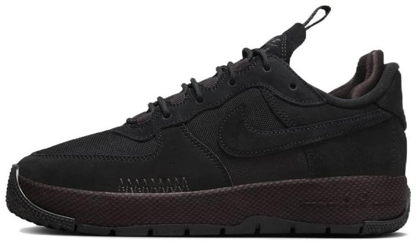 Nike Air Force 1 Wild Black Velvet Brown W | eBay