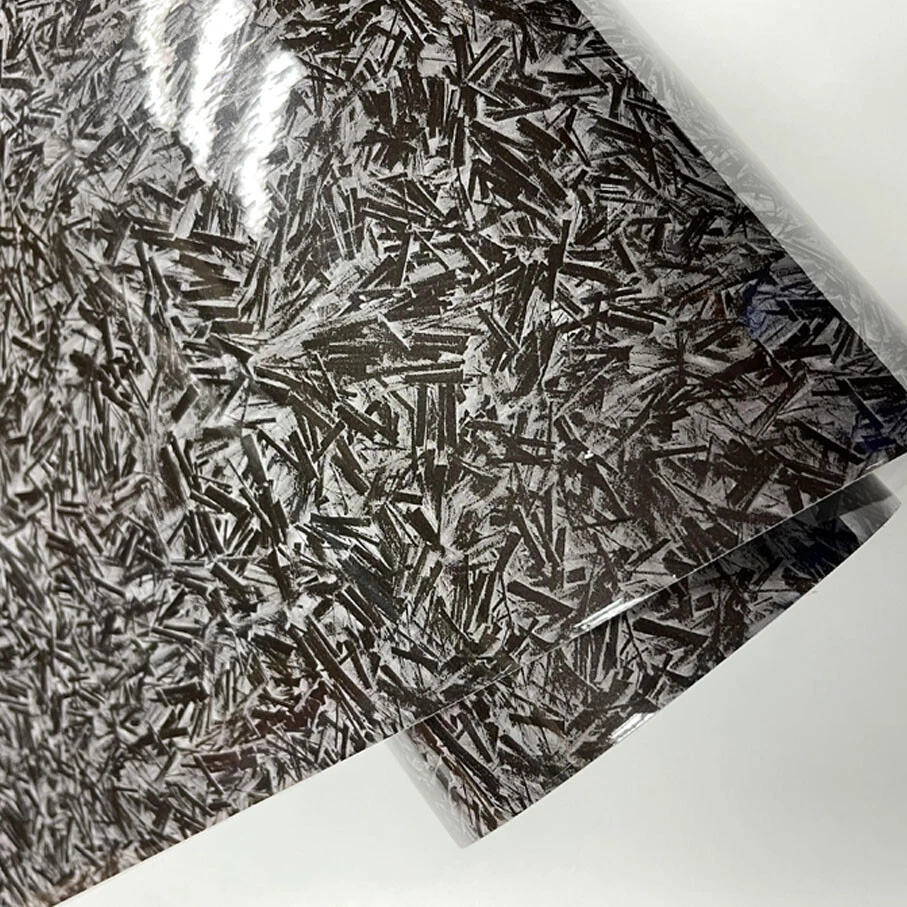 3D Forged Wrapping Vinyl Film Glossy Carbon Fiber Motorcycle Car Stickers Decals — 第 4/4 张图片