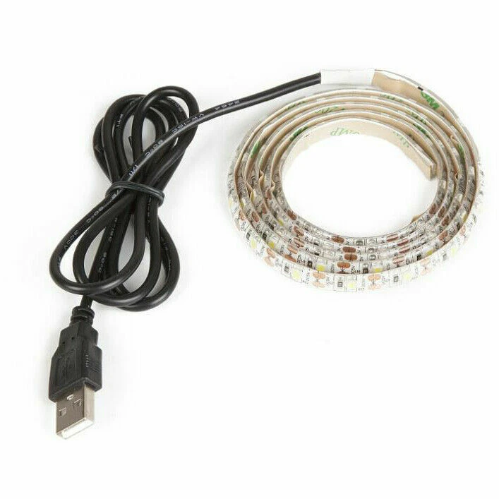 USB Powered DC5V 3528 LED Strip Light Flexible TV Backlight Lamp Tape Waterproof - Image 4 of 4