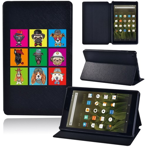 New Leather tablet Stand Cover Case For Amazon Fire 7/HD 8 10/HD 8 10 plus +Pen - Picture 37 of 41