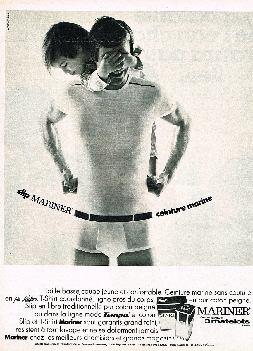 1969 advertising MARINER underwear briefs