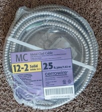 MC 12/2 SOLID METAL CLAD CABLE 25' - NEW IN PKG