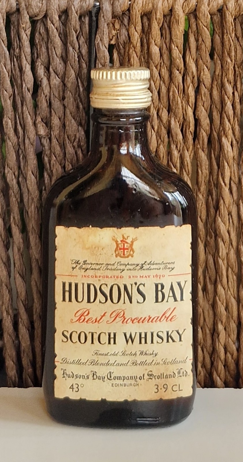 Mignon Hudson's Bay Best Procurable 3,9 cl Vintage Scotch Whisky