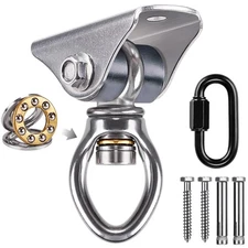 Stainless Steel Punching Bag Hanger with Bearing Heavy Bag Ceiling Mount Hard...