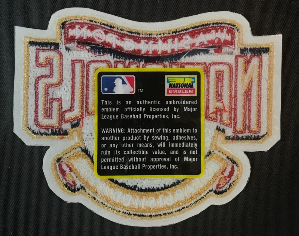 2005-10 Washington Nationals Logo Emblem Patch 5" MLB Baseball Embroidered EX! - Image 2 of 3
