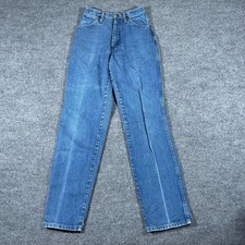 Wrangler Jeans Womens Size 5/6 x 32 Blue High Rise Straight Leg Denim