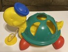 Vintage FunTime Tag Along Turtle Shape Sorter Pull Toy Complete with All Shapes — photo 6