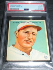 1933 Goudey #110 Goose Goslin PSA Good 2 mk ~ Washington Senators