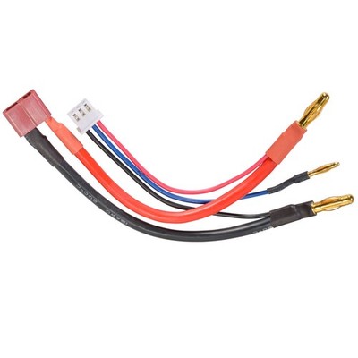 Charging cable 2S hardcase LiPo batteries with T socket Deans partCore 120015