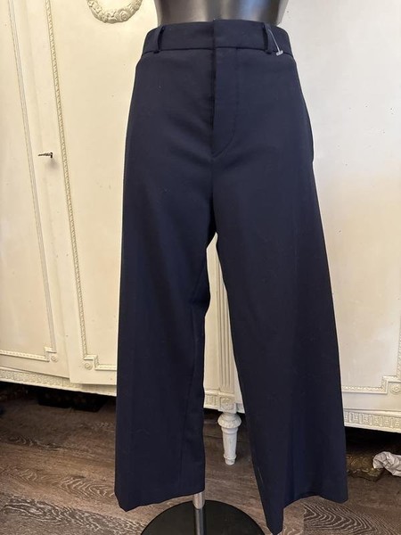 Women Acne Studios Trousers Navy Polyester 42 / XL