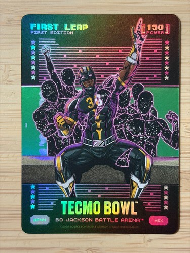 Tecmo Bowl Bo Jackson Battle Arena First Leap 150 LeRoy Butler HEX Secret Rare