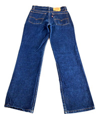 Vintage Levi's Student Fit Jeans Boys Youth Sz W28 L27.5 Dark Blue 720-0217 Cott