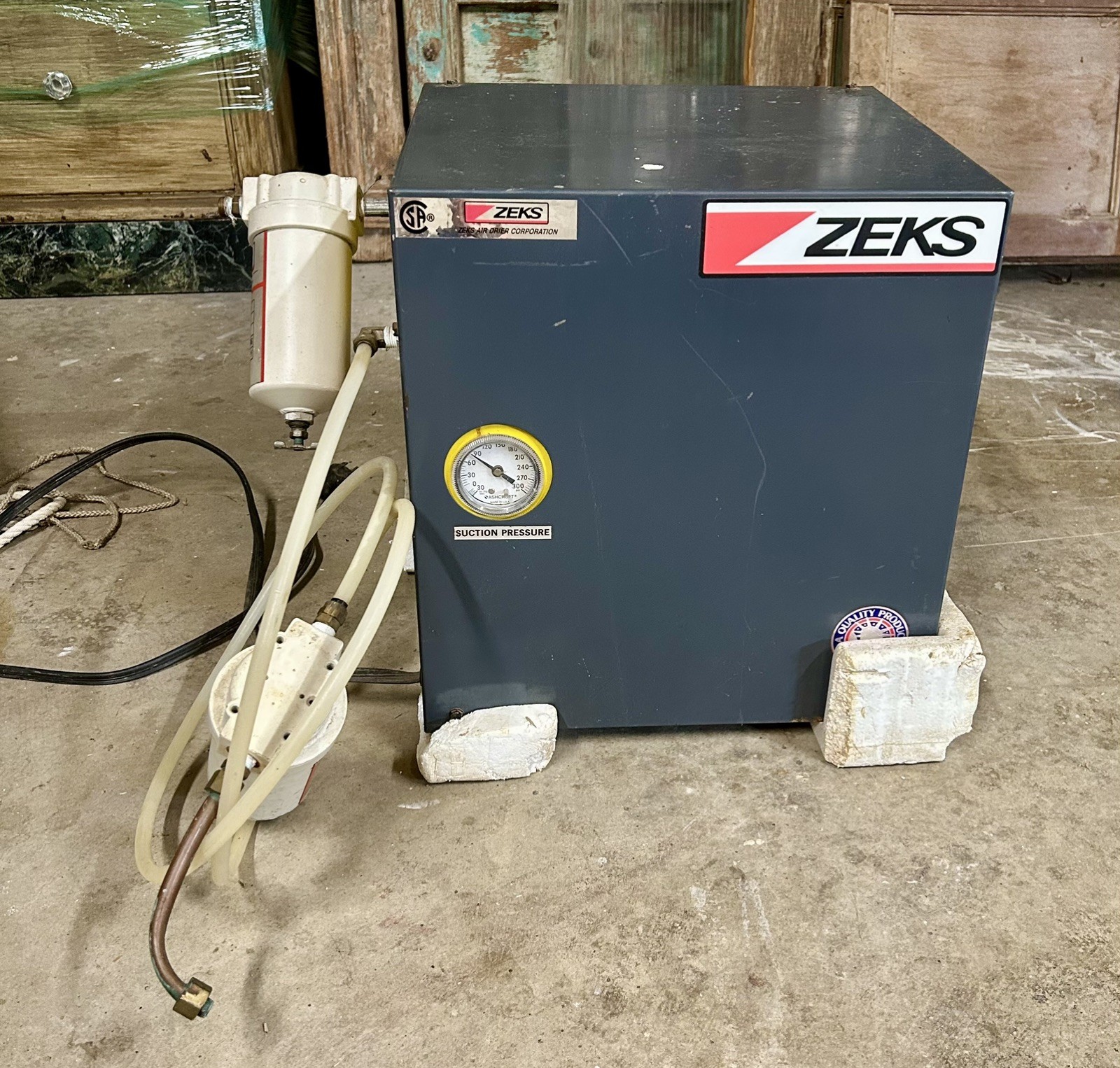 Zeks Air Drier Corp. Model 10HSBA100 Ser.No. 79034-8, 115V, 1 HP Compressor