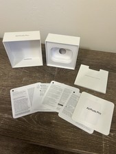 Apple AirPods Pro 2nd Generation Empty Box w/ Papers/Manuals - White No AirPods
