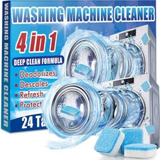 Washing Machine Cleaner Tablets 4-in-1 Descaling Odour Remover