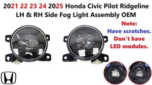 2021 22 23 24 2025 Honda Civic Pilot Ridgeline LH & RH Side Fog Light Assembly