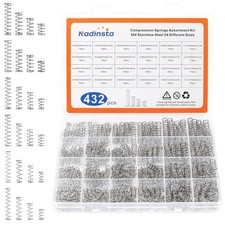 432pcs Compression Springs Assortment Kit 24 Sizes Small Springs Assorted 304