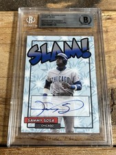 Slam! Sammy Sosa Autograph Chicago Cubs BGS