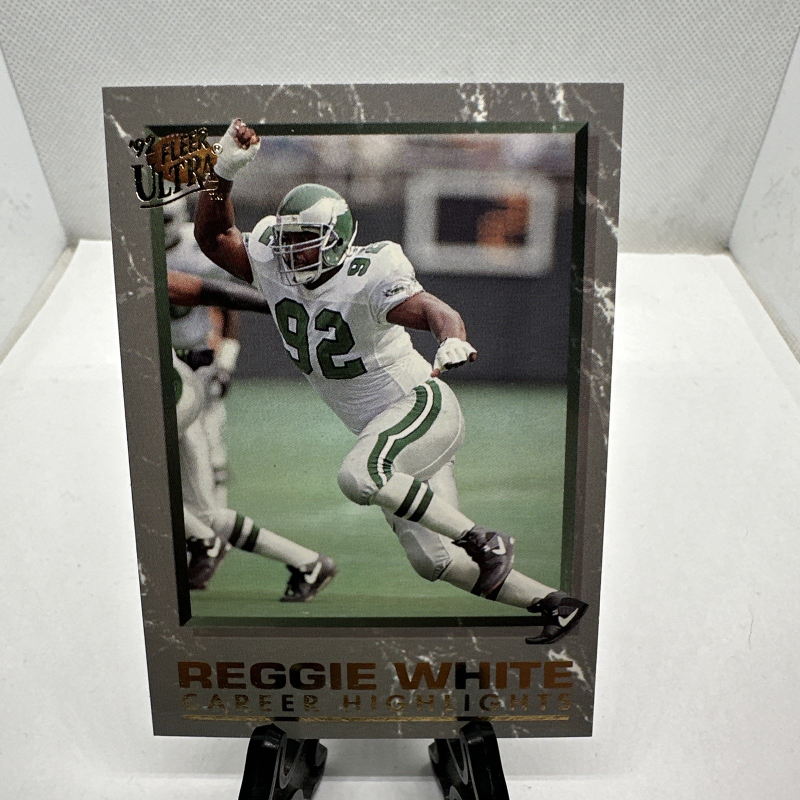 1992 Fleer Ultra Reggie White Philadelphia Eagles #7 Career Highlight B1-12